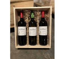Wijnkist met 3 x Château Bousquet - Graves (wit en rood)